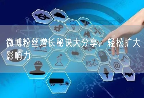 微博粉丝增长秘诀大分享，轻松扩大影响力