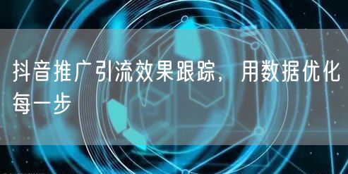 抖音推广引流效果跟踪，用数据优化每一步