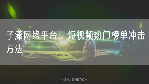 子潇网络平台：短视频热门榜单冲击方法