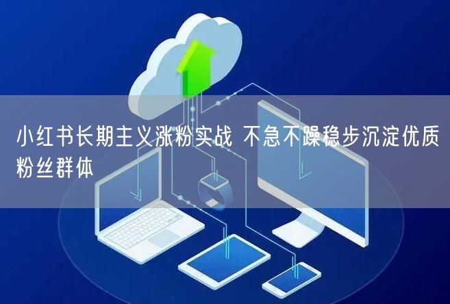 小红书长期主义涨粉实战 不急不躁稳步沉淀优质粉丝群体