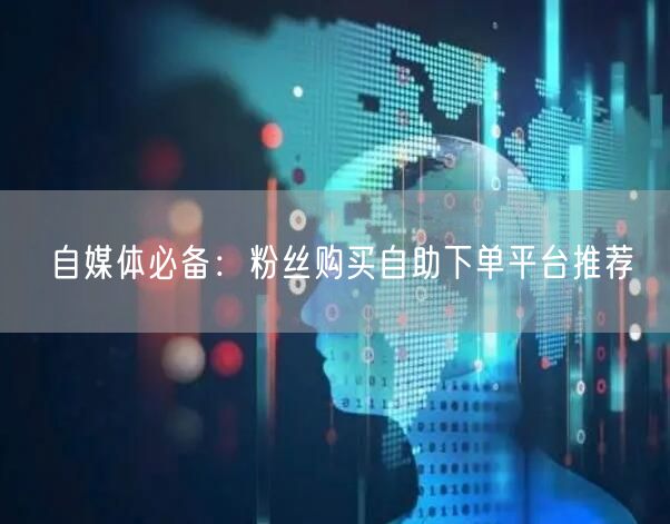 自媒体必备：粉丝购买自助下单平台推荐