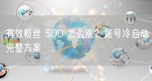 有效粉丝 500 怎么涨？账号冷启动完整方案