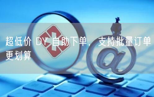 超低价 DY 自助下单，支持批量订单更划算