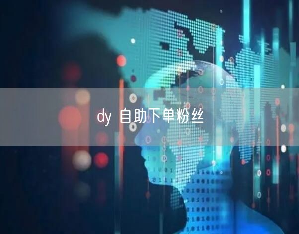 dy 自助下单粉丝