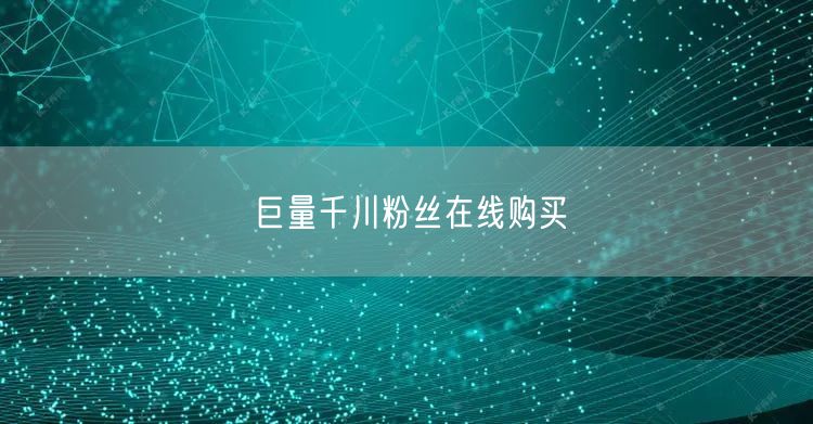 巨量千川粉丝在线购买