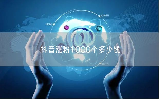 抖音涨粉1000个多少钱