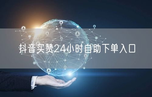 抖音买赞24小时自助下单入口