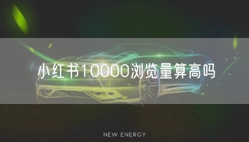 小红书10000浏览量算高吗