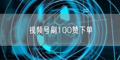 视频号刷100赞下单