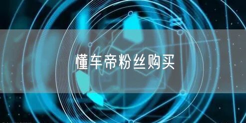 懂车帝粉丝购买