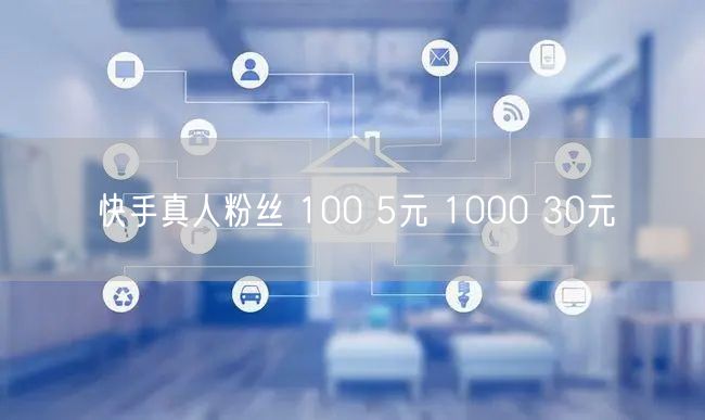 快手真人粉丝 100 5元 1000 30元