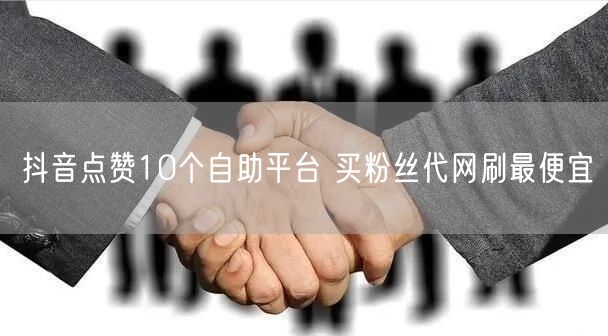抖音点赞10个自助平台 买粉丝代网刷最便宜