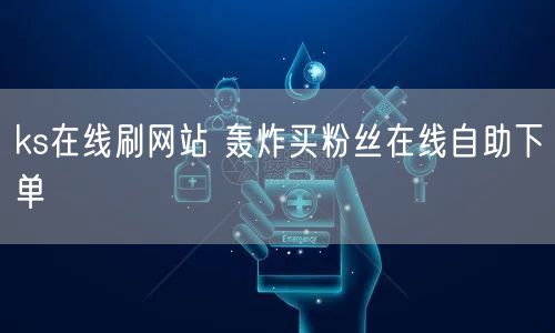 ks在线刷网站 轰炸买粉丝在线自助下单