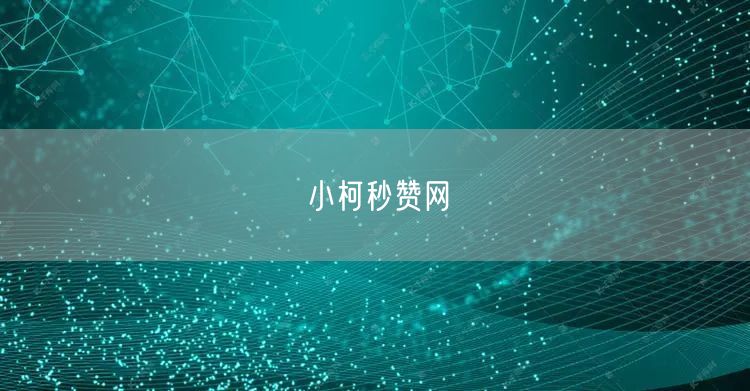 小柯秒赞网