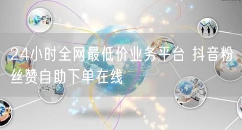 24小时全网最低价业务平台 抖音粉丝赞自助下单在线